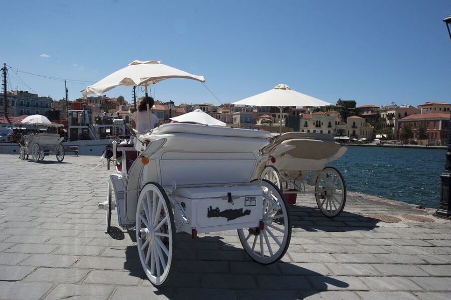 Crete: Chania, Lake Kournas and Rethymno Tour - Chania: Venetian lighthouse views, old-town alleys, and market shopping