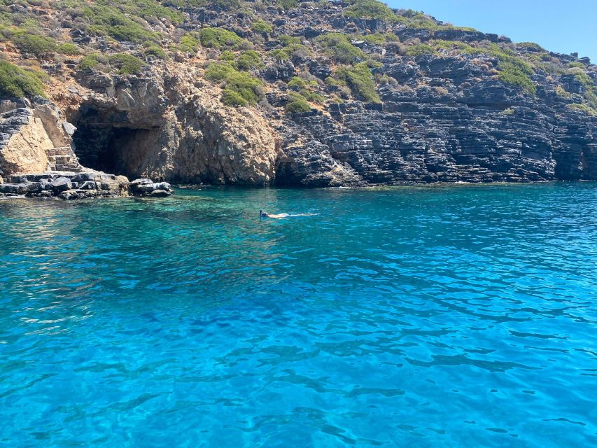 Crete: Fishing & Swimming Boat Cruise with Lunch & Drinks - Swim Stops and Snorkeling in Clear Water Near Sea Caves