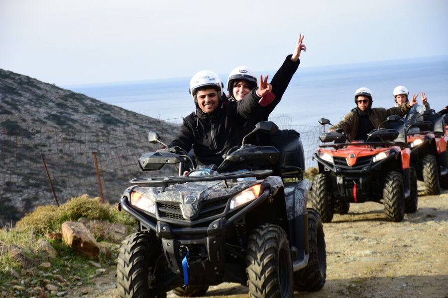 Crete: Quad Safari, Olive Mill with Tasting & Ghost Village - Agia Pelagia viewpoints: breathtaking coastal panoramas, then back to the route