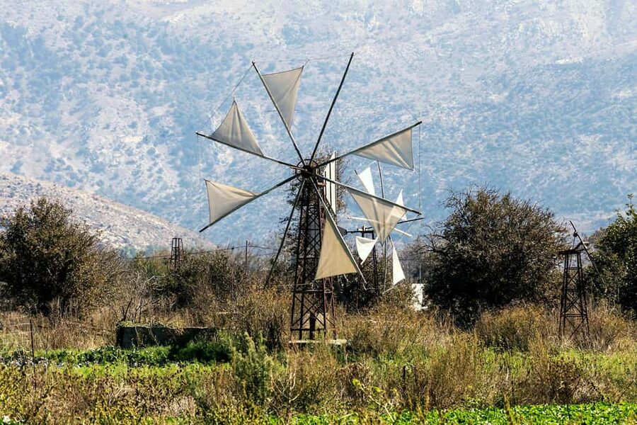 Crete: Road-trip to Lasithi Plateau & Olive Mill Farm - Vidiani Monastery at the foot of Louloudaki Mountain