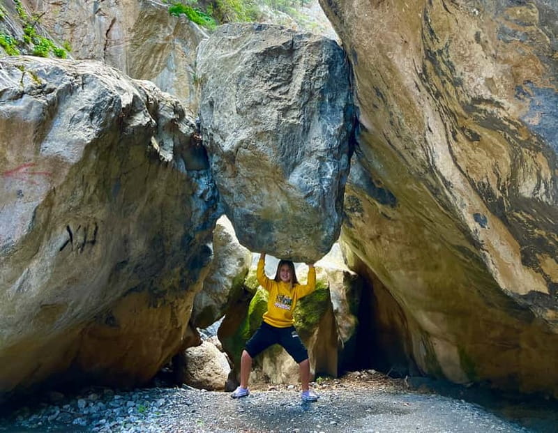 Crete: Sarakina Gorge, Forests, and South Coast Safari - Orange Land Rover Discovery and the East Crete Pickup Advantage