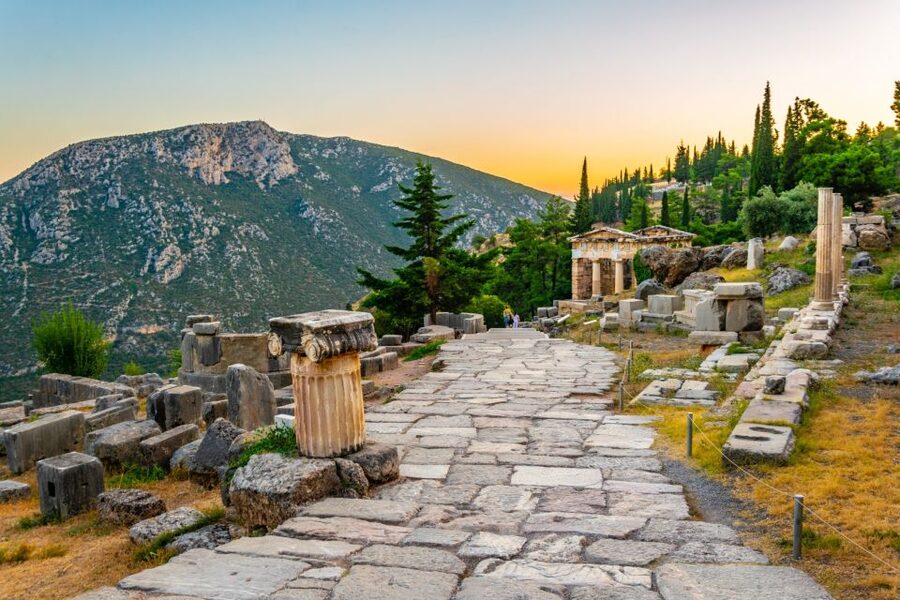 Delphi: Archaeological Site & Museum Ticket with Audio Tour - The Core Walk: Roman Agora, Treasury of the Athenians, Apollo