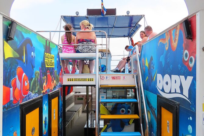 Dory's Glass Bottom Boat Adventure in Pserimos and Pserimos Beach - How Much You Really See Through the Glass Bottom