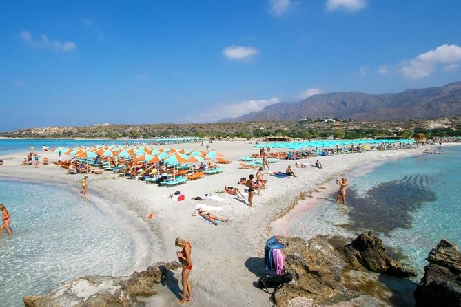 Elafonissi Beach Tour from Chania with stop in Elos Village - Beach setup and crowd pressure: chairs, shade, and where time really goes