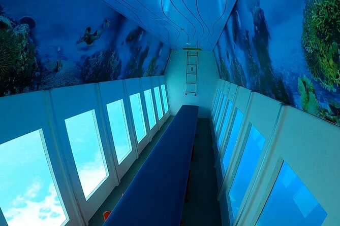 Explore Lindos Aboard the Hippo Submarine - The Underwater Deck Experience: Air-Conditioned Fish Spotting