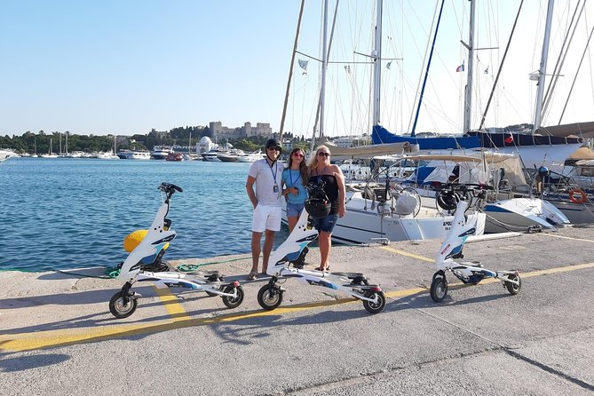 Explore the new town and the medieval town of Rhodes on scooters - 3 hours - Price and value for a 3-hour Rhodes Trikke loop