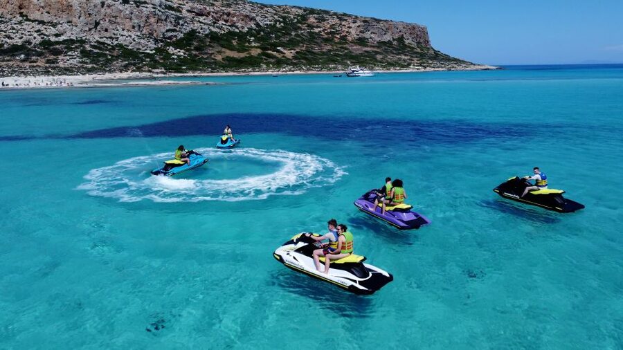 Falasarna: Jet Ski Safari to Balos Beach - Balos Lagoon stop: swimming, photos, and how to pick your timing