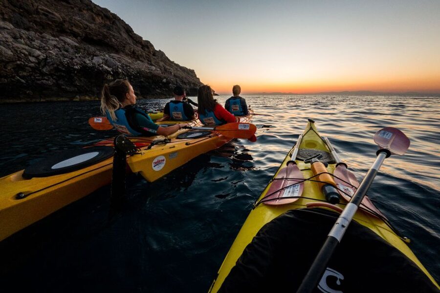 Faliraki: Sunrise Sea Kayaking Experience with Breakfast - The first swim and snorkeling: what you should expect from the water time