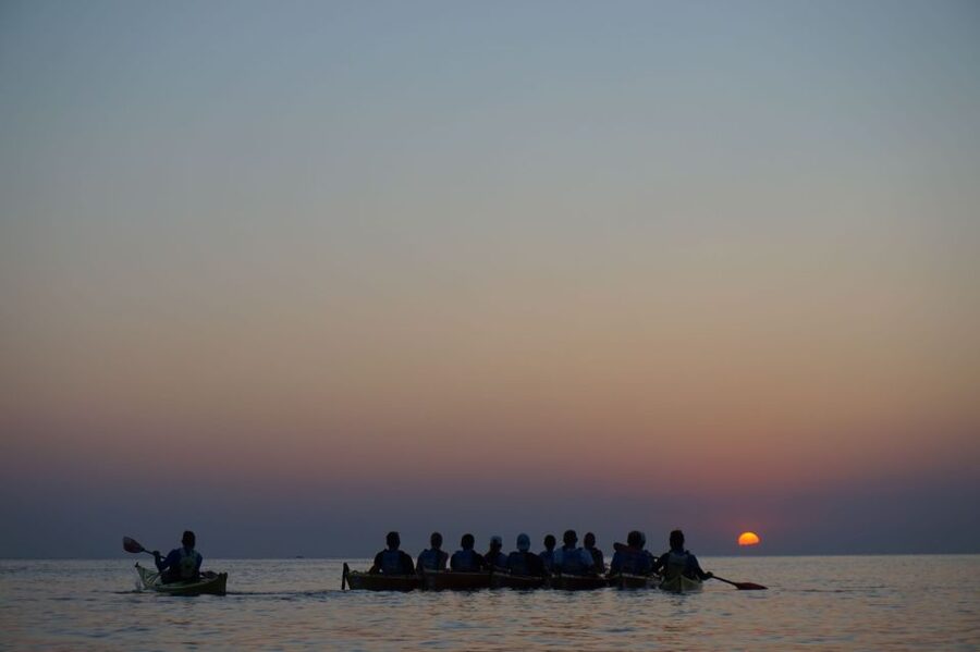 Faliraki: Sunrise Sea Kayaking Experience with Breakfast - Where it starts: Kathara Beach, Trekking Hellas base, and gear check