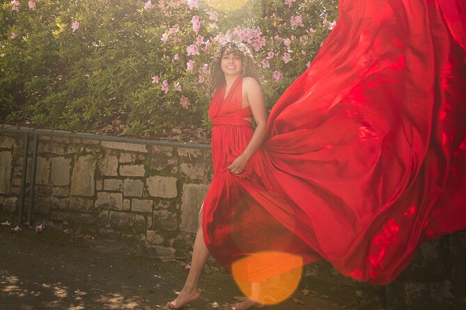FLYING DRESS Photoshoot in Athens - Greece - Why This Flying Dress Setup Works So Well in Athens
