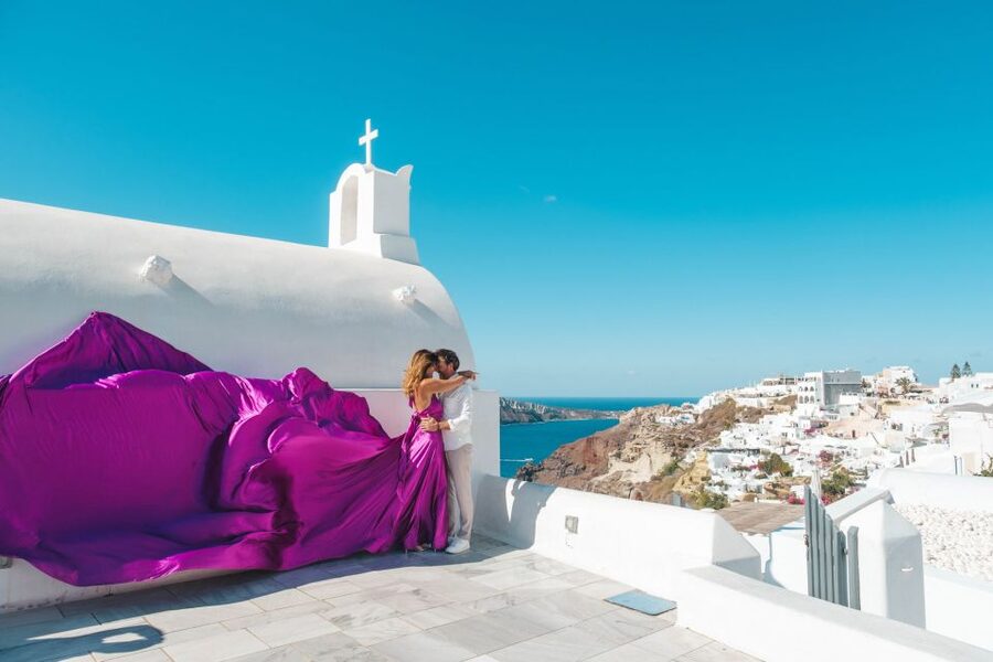 Flying Dress Santorini Photoshoot - Price and value: what $182 really covers