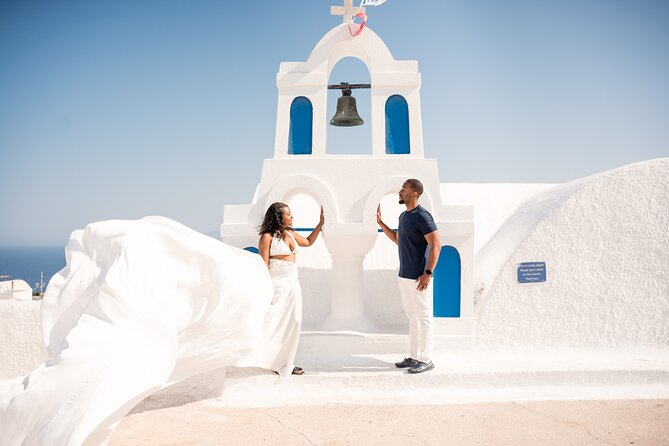 Flying Dress Santorini Photoshoot - Where you meet, and how the shoot actually starts