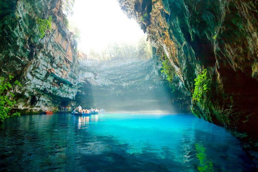 From Argostoli: Kefalonia Shore Excursion Highlights Tour - Melissani Cave and Lake: the boat ride inside the cave