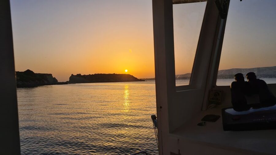 From Argostoli: Vardiani Island Sunset Cruise & Greek Meze - Xi Beach at Night: Red Sand, Starry Water, and Safety First