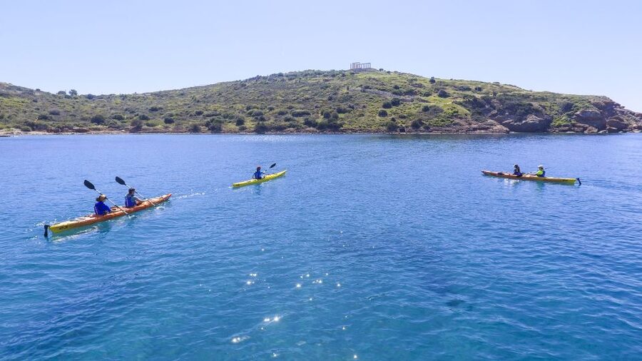 From Athens: Cape Sounion Guided Kayaking Tour with Lunch - Kayaking the Athenian Riviera, Cliffs, Beaches, and a Real Sea Break