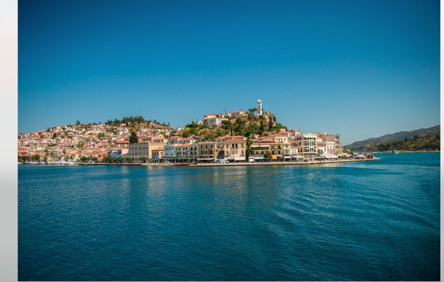 From Athens: Day Cruise of the Saronic Islands - Poros in about an hour: lemon groves and town views