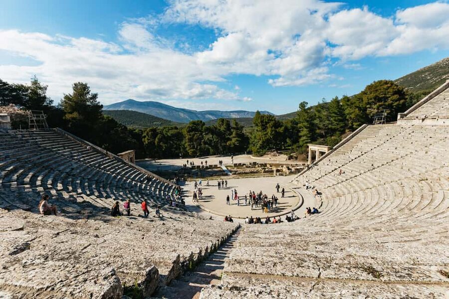 From Athens: Mycenae, Nafplio and Epidaurus Guided Tour - Mycenae UNESCO: Lion Gate energy and the Royal Tombs story