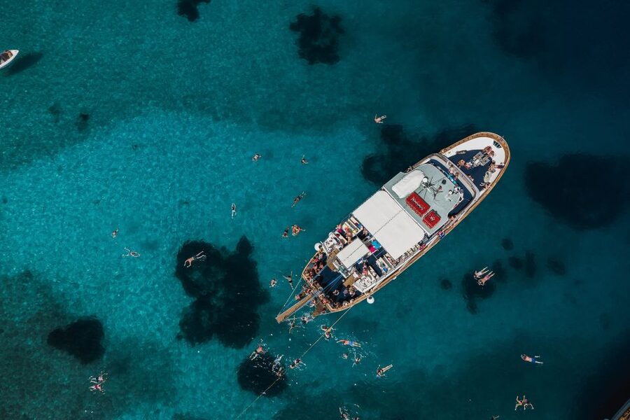 From Benitses/Lefkimmi: Blue Lagoon & Papanikolis Cruise - Getting there: Benitses or Lefkimmi, and pickup timing you can plan around