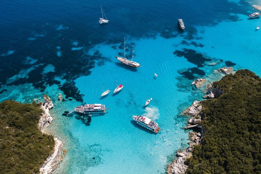 From Benitses/Lefkimmi: Paxos, Antipaxos & Caves Day Cruise - Voutoumi Beach Swim Break: 50 Minutes to Refresh and Reset