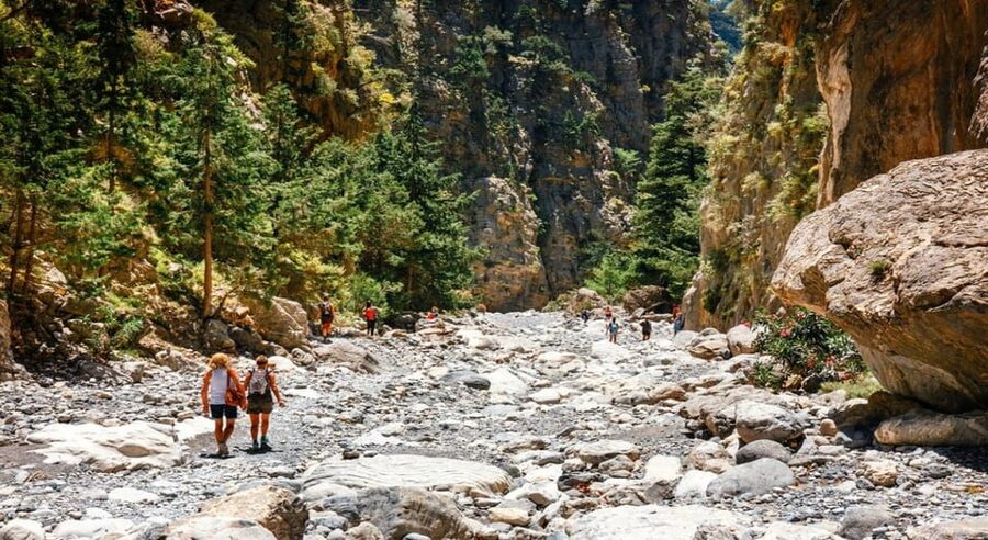 From Chania/Rethymno: Samaria Gorge Easy Way - The Main Event: Walking the Samariá Gorge the Flexible Way