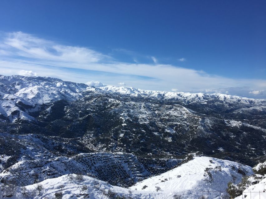 From Chania: White Mountains Land Rover Safari - Therisso village return: family tavern produce and gorge driving