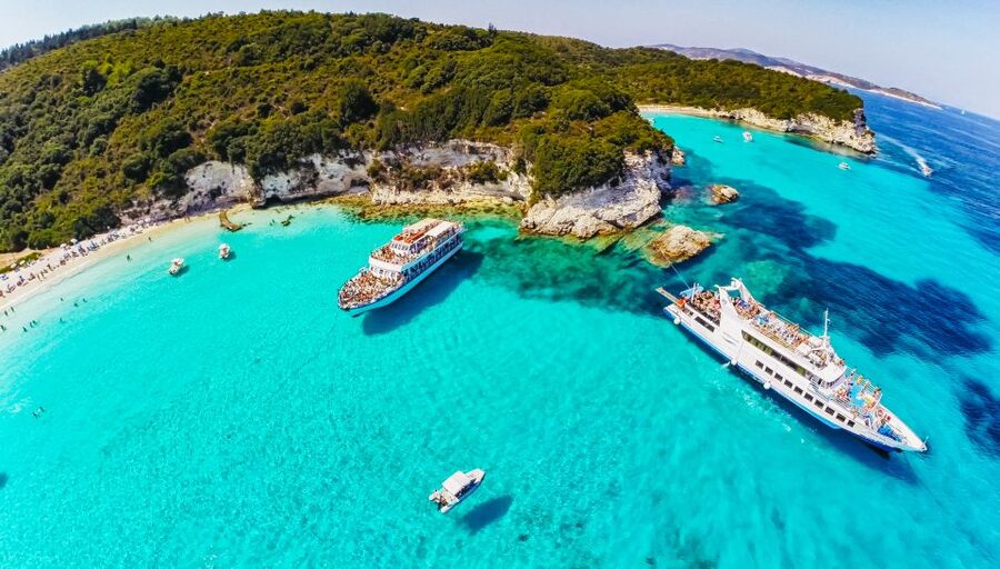 From Corfu: Day Cruise to Paxos, Antipaxos, and Blue Caves - Paxos Blue Caves: where the scenery is the point