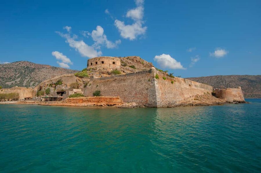 From Heraklion: Elounda, Kolokitha, and Spinalonga Boat Trip - 2 p.m. departures from Elounda Port, then a swim-first rhythm