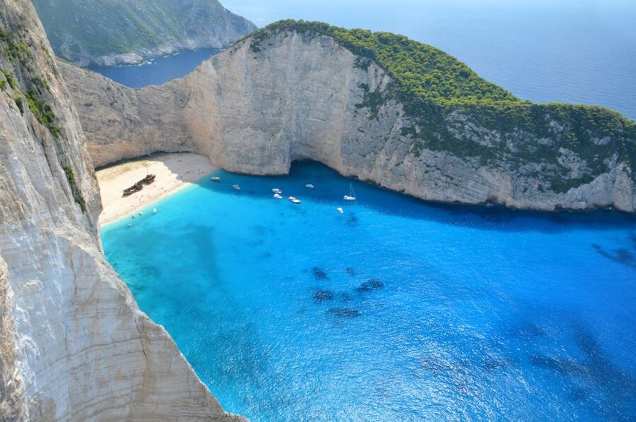 From Kefalonia: Blue Cave Boat Cruise & Shipwreck Photo Stop - Mounda Beach swimming: when the day turns into a proper swim session
