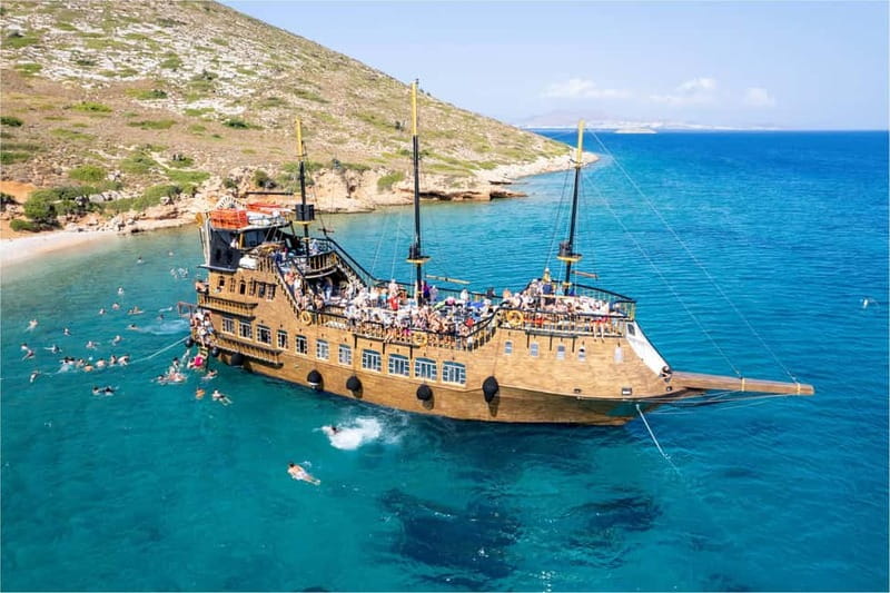 From Kos:A full day cruise in the newest luxury vessel! - Stepping onto Captain Morgan, the 2024 day cruiser