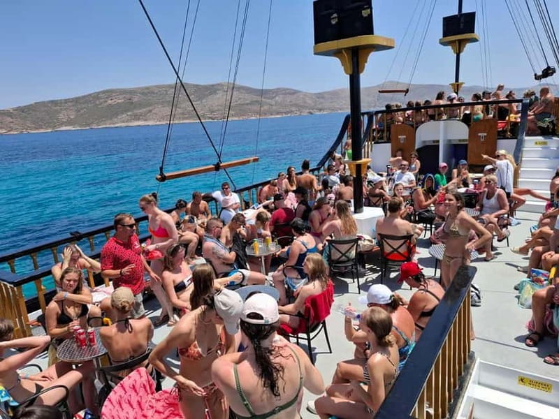 From Kos:A full day cruise in the newest luxury vessel! - Pserimos Island: quick island time with classic Greek coastline