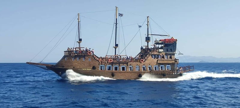 From Kos:A full day cruise in the newest luxury vessel! - Vathy Port on Kalymnos: honey, sponges, and a swim window
