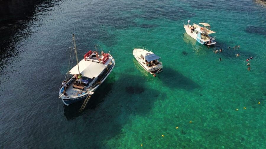 From Lefkimmi: Boat Trip to Sivota & Blue Lagoon - Pischina Blue Lagoon swimming time: the main event