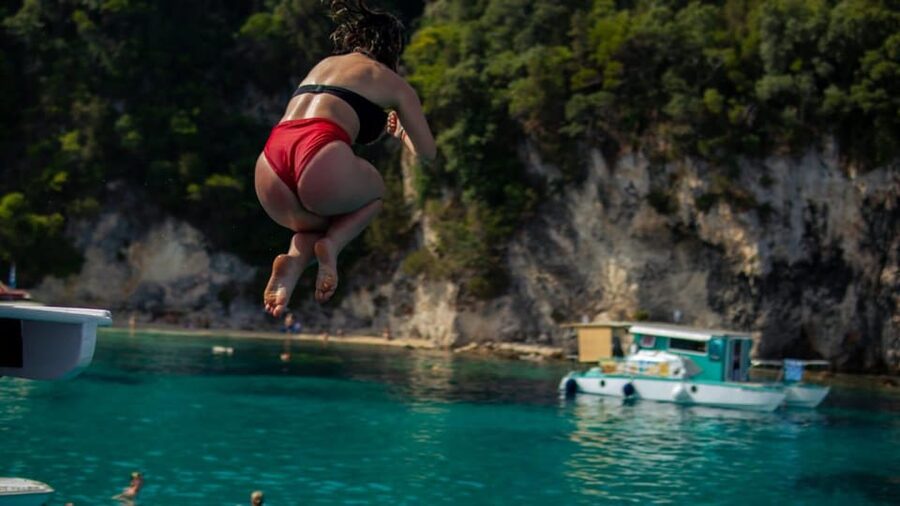 From Lefkimmi: Evening Boat Trip to Sivota & Blue Lagoon - The value of a 4-hour cruise at about $30.49