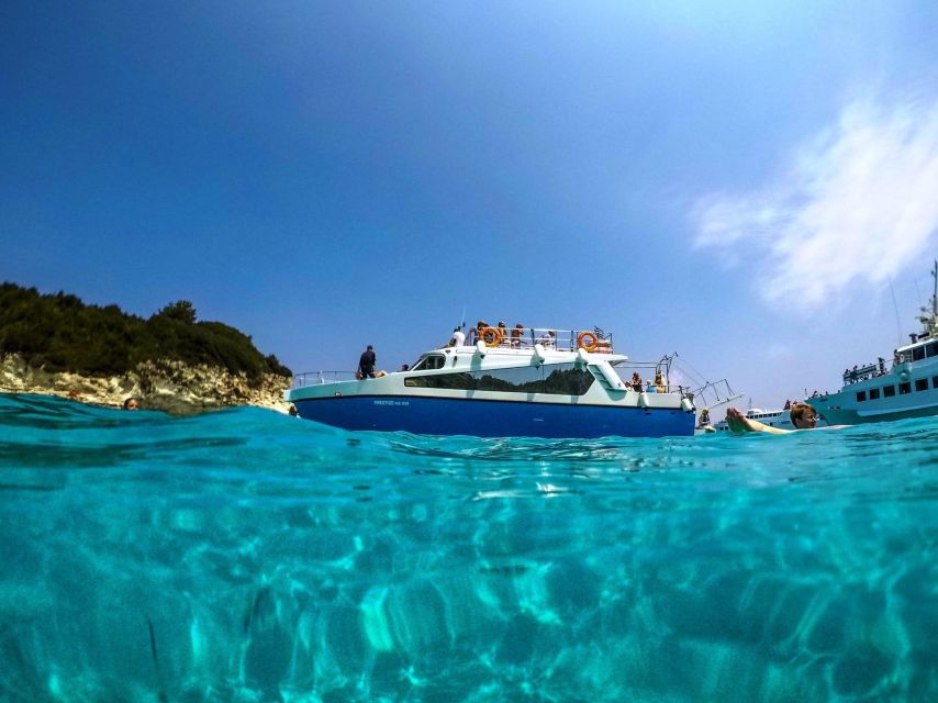 From Lefkimmi: Syvota, Blue Lagoon and Cave Sunset Cruise - Key highlights at a glance