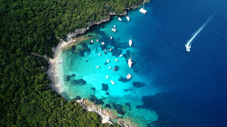 From Lefkimmi: Syvota, Blue Lagoon and Cave Sunset Cruise - Secluded coves: the calm in-between moments