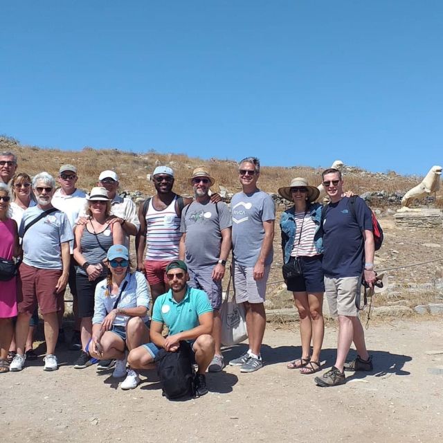 From Mykonos: Ancient Delos Tour - Terrace of the Lions, the photo moment with real meaning