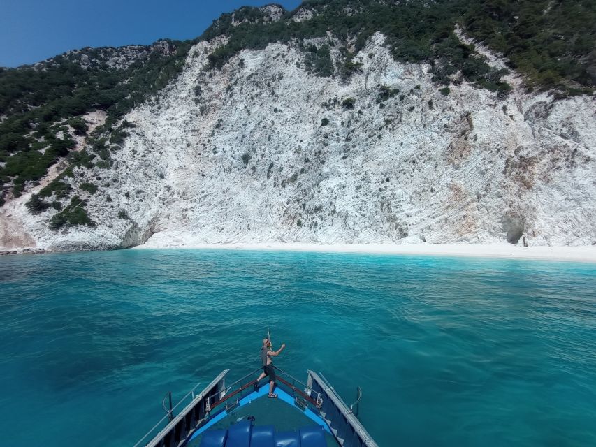 From Nydri: Boat to Kefalonia and Ithaki with Swim Stops - Lefkada Swim Stops, Porto Katsiki and the Egremni Area
