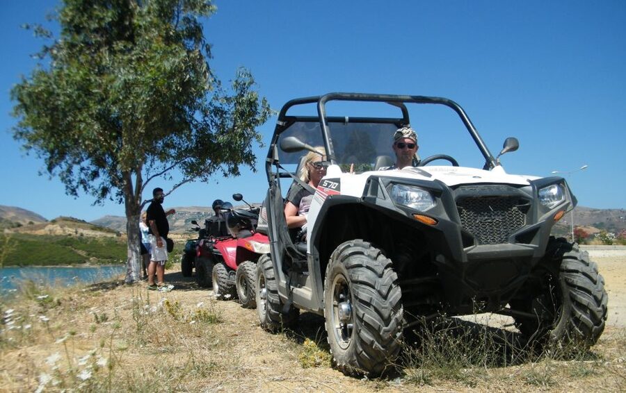 From Rethymno: Half-Day Off-Road Buggy Safari - The Prassies snack stop: quick fuel before the return