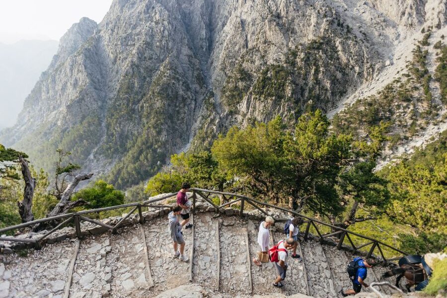 From Rethymno: Samaria Gorge Full-Day Trek, Pickup & Guide - Omalos breakfast: fuel up for steep downhill