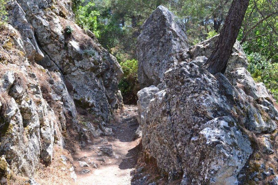 From Rhodes: Lindos and 7 Springs Valley Bus Tour - Lindos Streets and Shops, Plus Your Beach Backup Plan