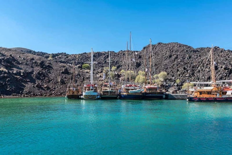 From Santorini: Volcano Cruise With Oia Sunset - Nea Kameni Volcano Stop: Optional Crater Hike, Clear Safety Choice