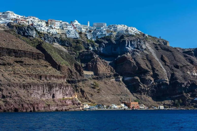 From Santorini: Volcano Cruise With Oia Sunset - Thirassia and Manolas Options: When the Port Closes, the Bay Swim Steps In
