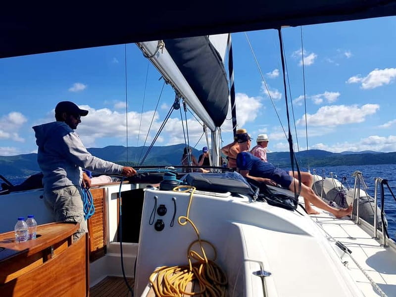 From Skiathos Marina: Yacht Sailing Day Trip with Lunch - Dasia Cave Snorkeling and the Arkos Fruit Salad Finale