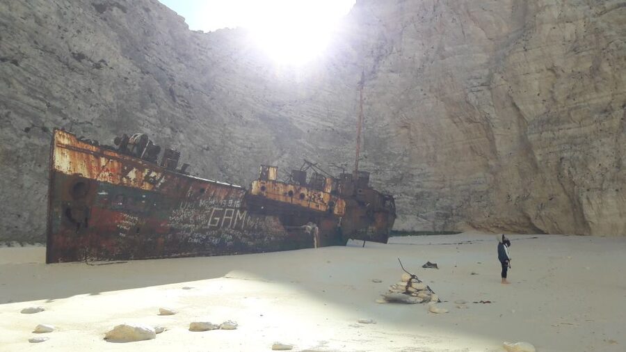 From St.Nikolaos: Boat Cruise to Navagio Beach & Blue Caves - St. Nikolaos meeting point, then straight into the cruise rhythm