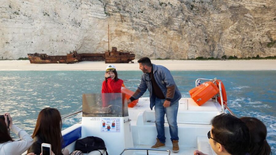 From St.Nikolaos: Boat Cruise to Navagio Beach & Blue Caves - Navagio Beach: why the shipwreck photos still work up close