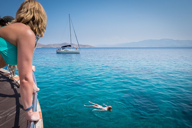 Full Day Boat Cruise to 3 Islands with optional pickup - Pothia Time: Where the Day Adds a Town Beat