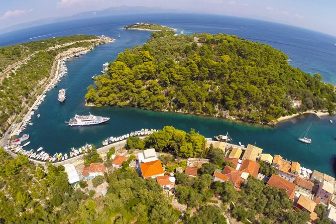 Full-Day Boat Tour of Paxos Antipaxos Blue Caves from Corfu - Antipaxos at Mesovrika Beach: turquoise water, but time is the trade-off