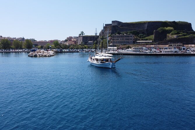 Full Day Cruise from Corfu in Classic Wooden Vessel, Swim & BBQ - Agios Stefanos swim and snorkeling, plus BBQ lunch by the sea