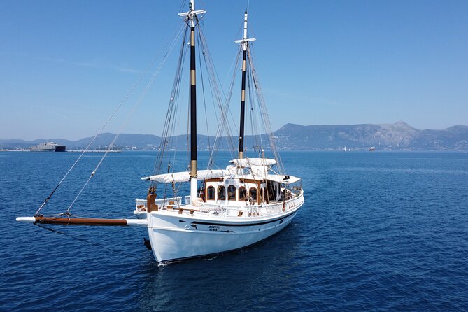 Full Day Cruise from Corfu in Classic Wooden Vessel, Swim & BBQ - Drinks, BBQ, Wi-Fi, and the onboard pace