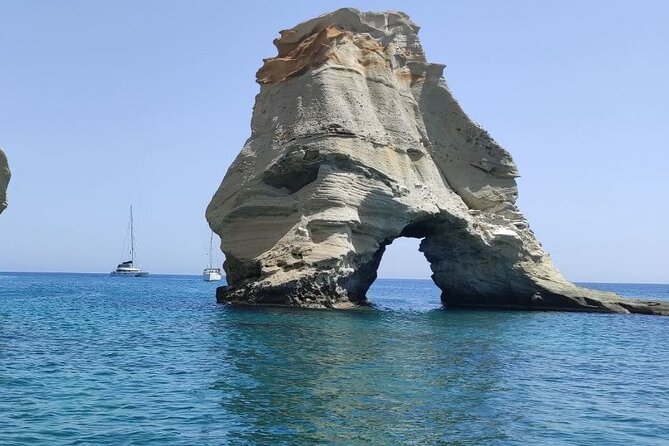 Full day sailing cruise on the West side of Milos island - Sailing Past Syrma Fishing Houses, Arkoudes, and Cape Vani